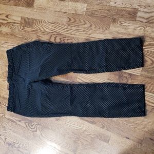 (6R) GAP Polka Dot Print Skinny Fit Ankle Pants Business Casual